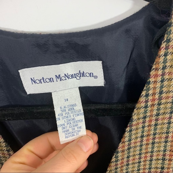 Vintage Plaid Button Up Dress - Picture 2 of 5